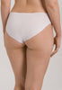 Back view of a women model wearing HA white cotton Midi Briefs