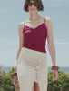 Cotton Seamless Spaghetti Top | light sangria 071601-072465
